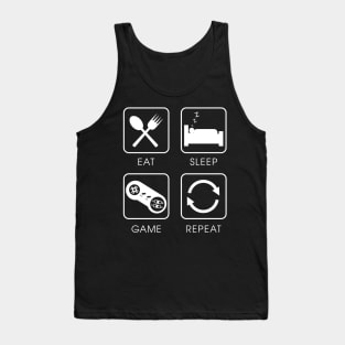 Eat Sleep Game Repeat Tank Top